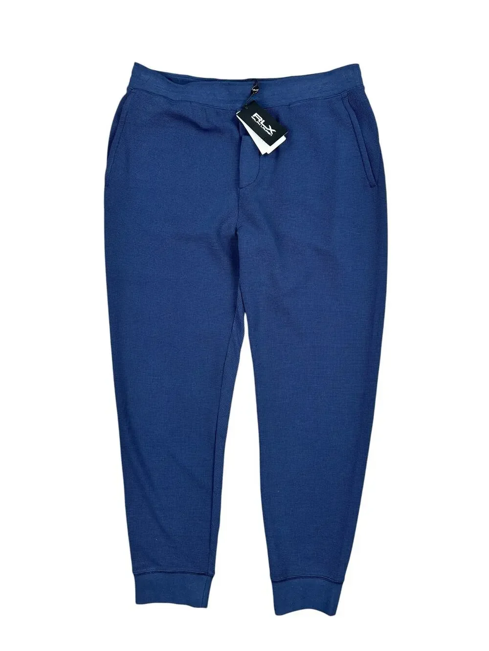 RLX Ralph Lauren Performance Waffle-Knit Jogger Pants Navy NWT — Size XL